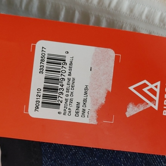 NWT Embroidered Denim Baseball Cap - Picture 8 of 13